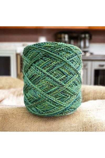 Kırlangıç Double Layer Italian Wool & Wool Chain Mix Design Hand Knitting Rope 290 Gr
