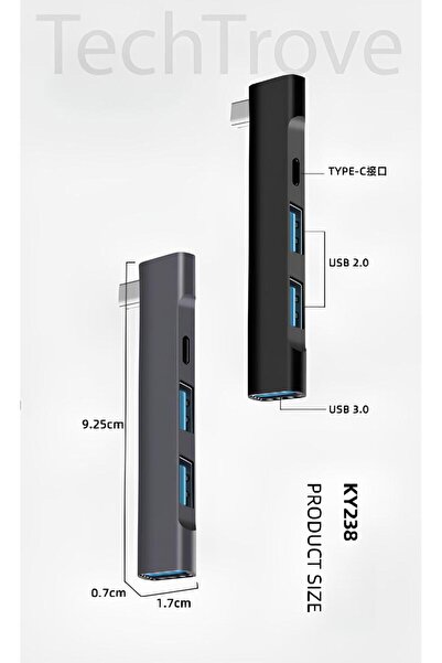 Hatreds Type-C Hub Usb Çoklayıcı USB 3.0 USB 2.0 Type-C Çoklayıcı