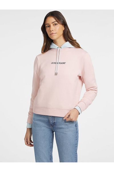 Guess Jeans Women's pink sweatshirt kc811 Guess jeans