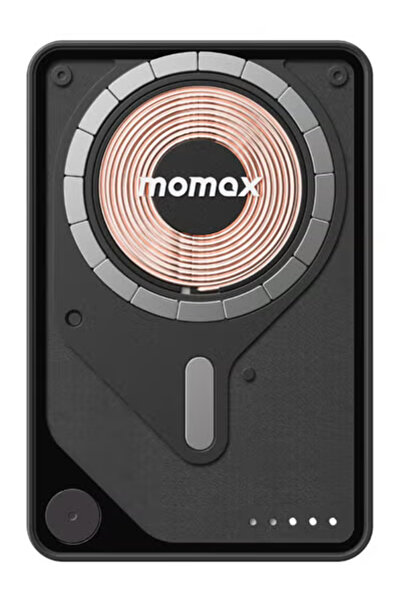 Momax 1-Power X PRO+ 10000mAh Magnetic Wireless Power Bank with Stand and Built-in USB-C Cable Black