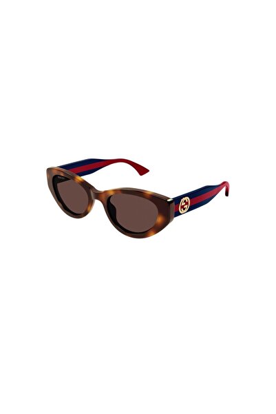 Gucci Gg 1862S 002 52 Women's Cat Eye Gray Brown Bone Sunglasses