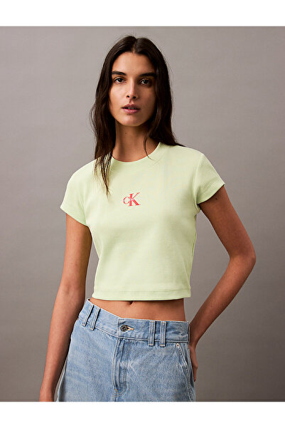 Calvin Klein Kadın Sarı Tişörtler