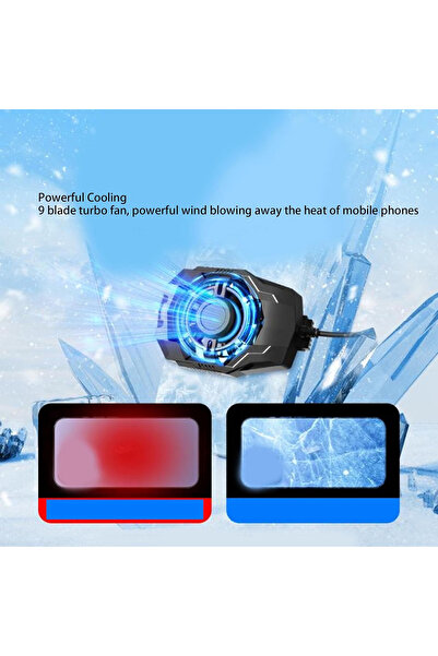 EXENAR Gaming Mobile Phone Air Cooling Fan 5500 Rpm Radiator Cooler Ios Android Pubg Cooler Compatible
