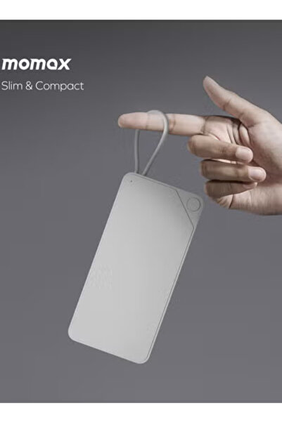 Momax 1-Power X Battery Pack 20000 mAh Power Bank with Built-in USB-C PD Cable - White