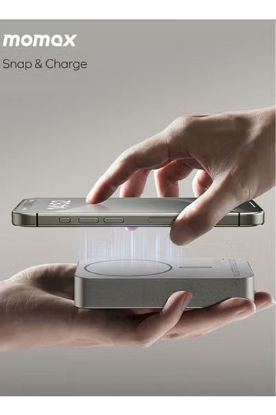 Momax Q.Mag X2 [20,0000mAh] Magnetic Wireless Battery Pack [2nd Generation] - Titanium Grey
