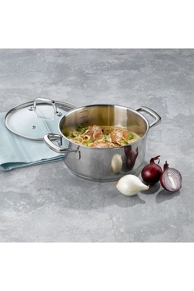 KELA Keck Lang Caserola cu capac inox 18/10 FLAVORIA 20 cm