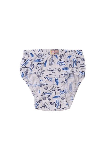 Ceylanoğlu Boy's White 4-5-6 years old Multicolored Pack of 6 Combed Cotton Mixed Pattern Panties
