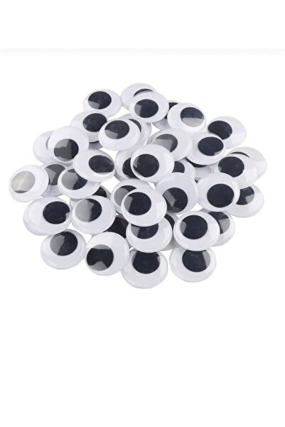OZN AKSESUAR 50'li Oynar Göz DIY Yapışkanlı Siyah 15mm