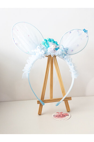 Sweet twins accessories Trend Rabbit Eared Children's Crown Oyster, Star, Blu...