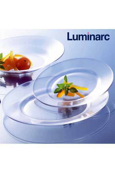 Luminarc 25 cm Service Presentation Plate for 6 Persons