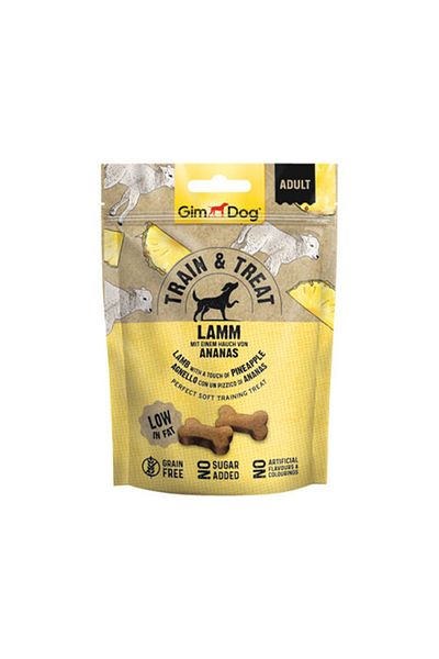 Gimdog Train&trait Lamb And Pineapple Dog Treat 125gr Pack Of 6