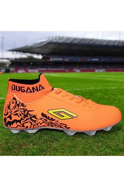 MELAMS Flexible Ultra Comfortable Football Shoes with Socks Spiked Cleats Football Shoes