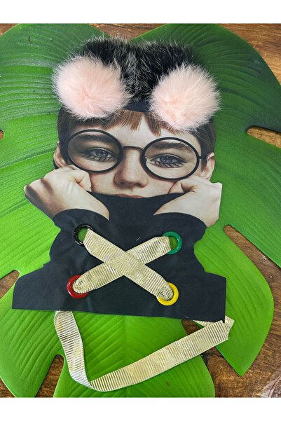 Gönülden Tasarım 29X22 DEVOJČIČINA APLIKACIJA SA ŠAVOVANJEM I DETALJOM POMPON...