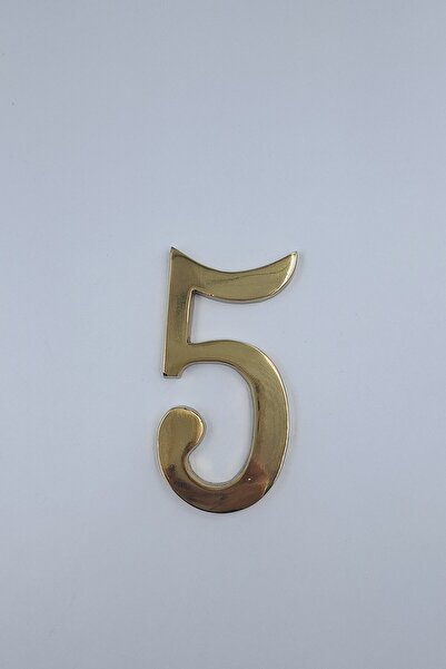 Kalender Döküm Brass Number Door Number 12 cm No:5