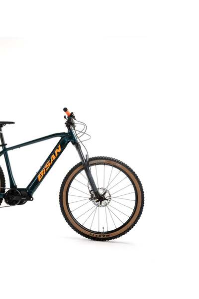 Bisan BİSAN ENVİOUS DEORE ELEKTRİKLİ BİSİKLET 45 CM DİSK FREN 27,5 JANT 12 VİTES PETROL YEŞİLİ TURUNCU