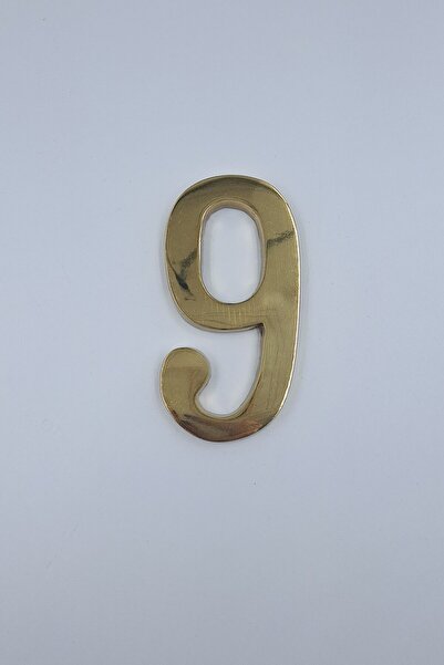 Kalender Döküm رقم باب نحاسي رقم 12 سم رقم:9