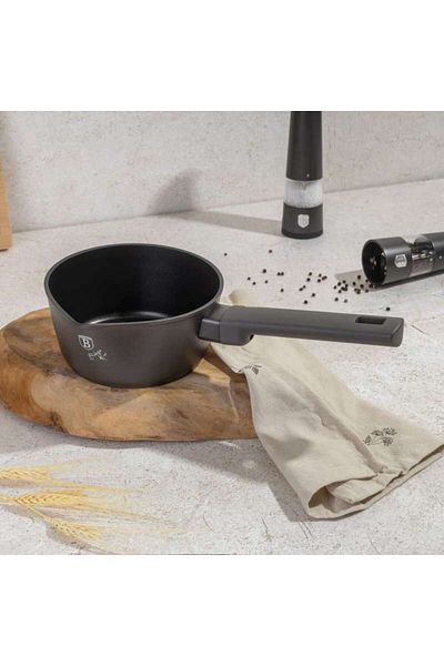 Berlinger Haus Saucepan with titanium surface 16 cm Anthracite Collection