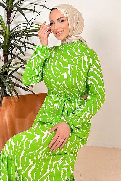 Bestenur Φόρεμα Nares Woven Viscose 1414 - Πράσινο