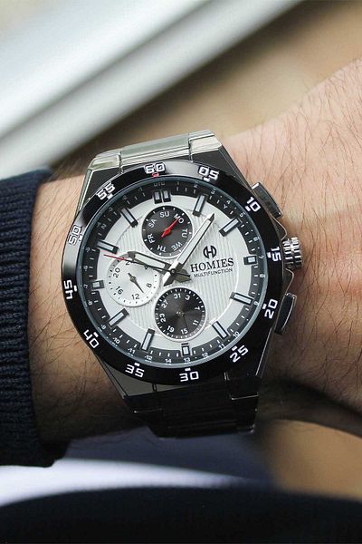 Homies Hm25189S01-2 Men's Wrist Watch with Steel Cord