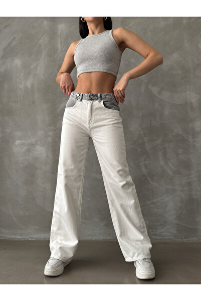 ADA MODA Blugi evazați în două culori