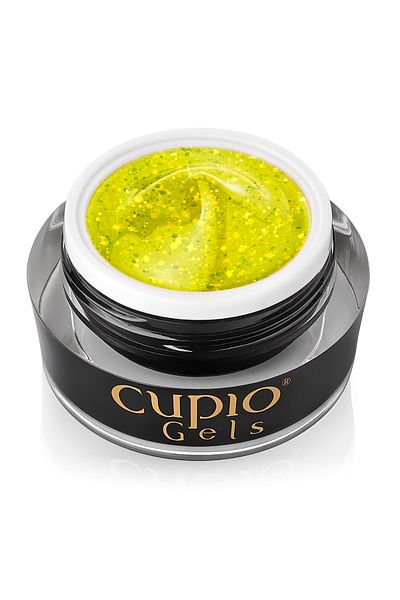 Cupio Glitter Neon Builder Gel - Sweet Lime 15ml
