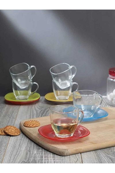 Luminarc Carine Rainbow 12 Piece Tea Set