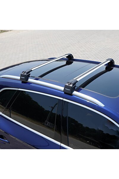 Thunder Jaecoo 7 - 2024 - Sonrası TRX2 Thunder Carrier Kilitli Ara Atkı Taşıyıcı Tavan Barı Gri