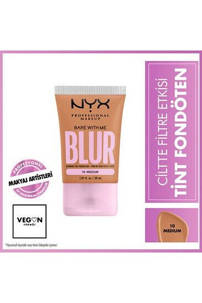 NYX Effective Blur Tint - 10 Medium Foundation and Skin Detail