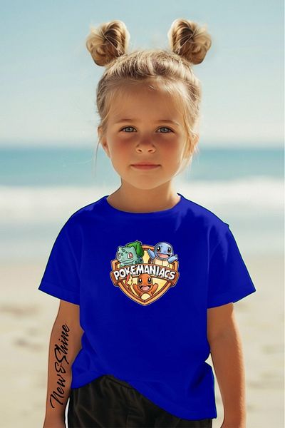 New Shine 1 tricou este un cadou pentru achiziții de 6 și peste în coș - Tricou pentru copii oversize cu imprimeu Pokemanıacs