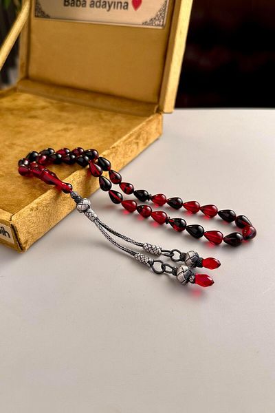 dergah tesbih Water Drop Squeezing Amber Kazaz Tasseled Rosary