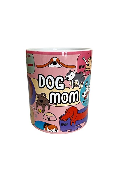 TÜLAY ÖZCAN BUTİK DOG MOM temalı,dijital baskılı,hediyelik tasarım kupa bardak.