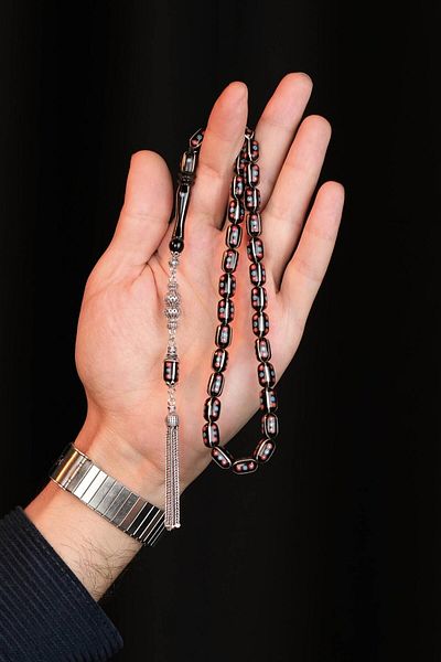 dergah tesbih Erzurum Oltu Rosary - Capsule Model, Master Work, Coral Turquoise Processing