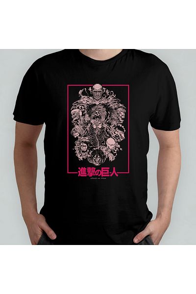 Pixxa Μπλουζάκι Unisex 100% Cotton Attack On Titan Model 1