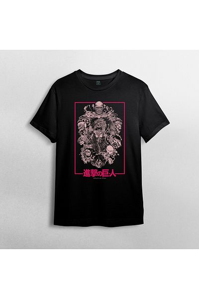 Pixxa Μπλουζάκι Unisex 100% Cotton Attack On Titan Model 1