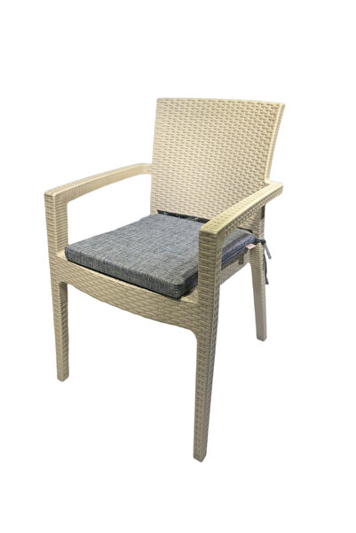 Derya Ticaret Sandalye Minderi Keten 6 Adet 40x45 Cm