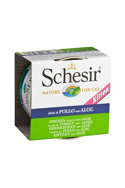 Schesir 85 Gr Kitten Canned - Kitten, Chicken and Aloevera Detailed