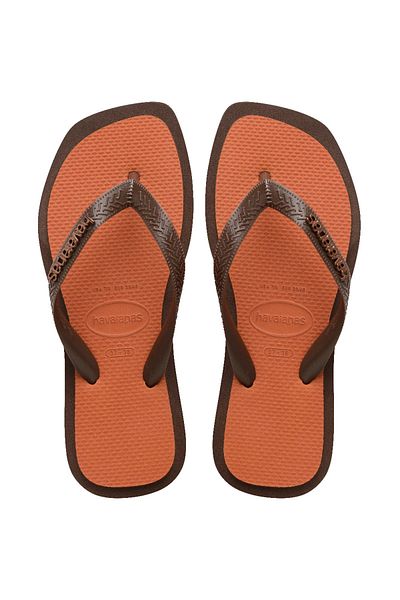 Havaianas Top Square Fusion Dark Brown Women's Flip Flops
