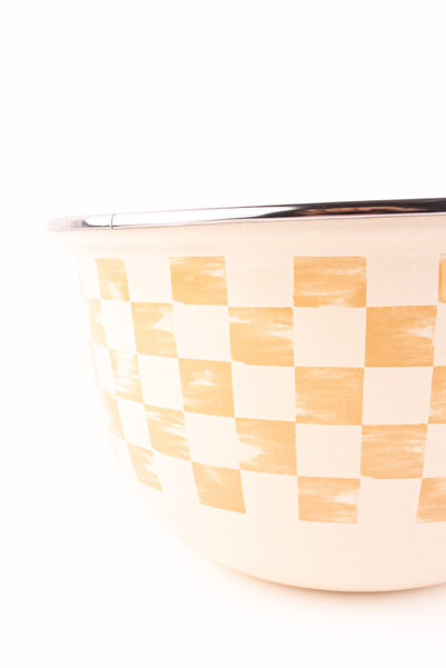 EMAYlab 24cm - 4Lt Document Enamel Mixing Bowl