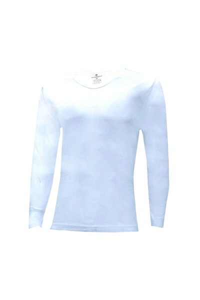 Ceylanoğlu Men's White Interlock Long Sleeve Undershirt