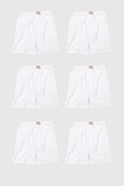 Ceylanoğlu Plain Boy's Bottom Panties 6-Piece Gkc3422