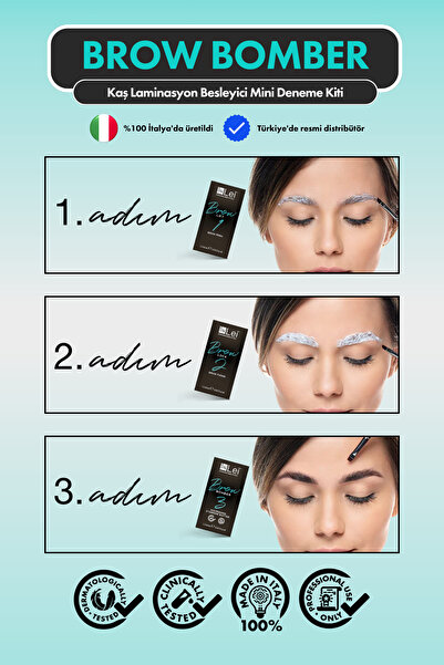 İnLei Brow Bomber Kaş Laminasyon & Lifting Seti 3×1,2ml