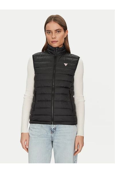 Guess Jeans Women's black sports vest whab2 Guess jeans