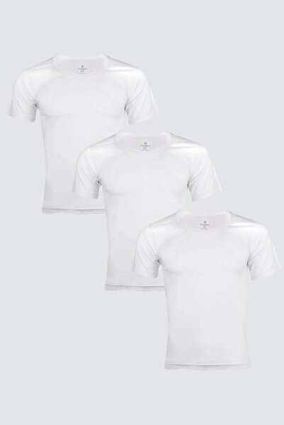 Ceylanoğlu Men's Combed Cotton Undershirt 3 Pack 0044