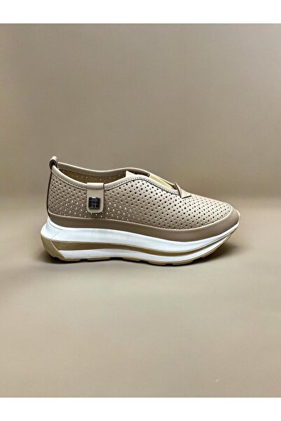 LABRONA Kadın Yazlık Yüksek Tabanlı Slip-On Yürüyüş Ayakkabısı