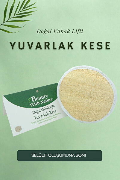 Doğal KabaK Lifli Yuvarlak Kese