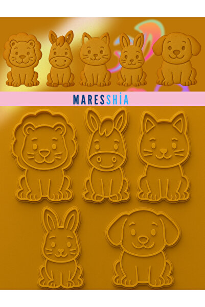 MARESSHİA 5'Li Kurabiye Kalıp Seti