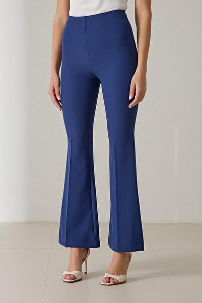 Setre Παντελόνι με φαρδύ πόδι σε στενή εφαρμογή Navy Blue