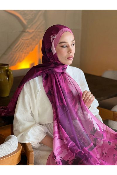 Modakaşmir Ocean Pattern Lina Shawl