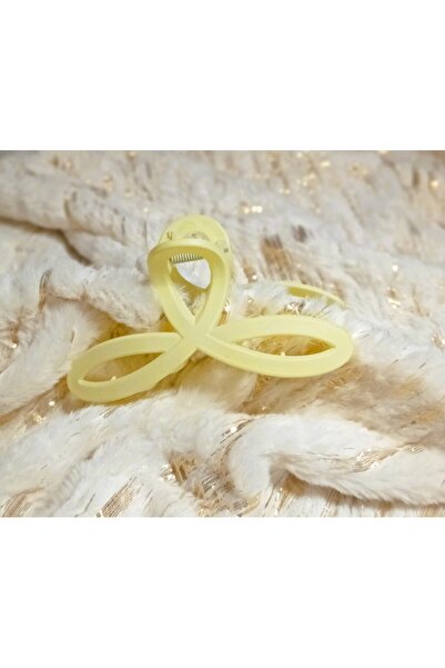 Lissa Aksesuar Yellow Latch Buckle with Matte Appearance