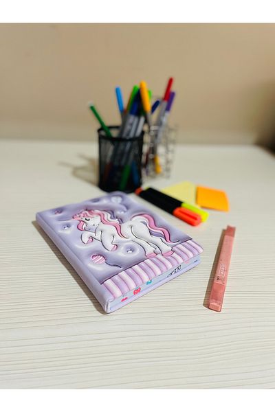 My Easy Shop Squishy Unicorn Soft Embossed Notebook